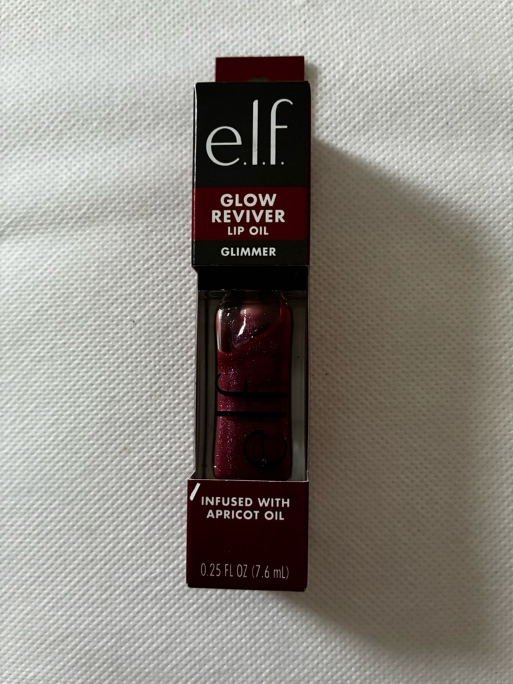 ELF Glow Reviver Lip Oil Glimmer - Deep Red